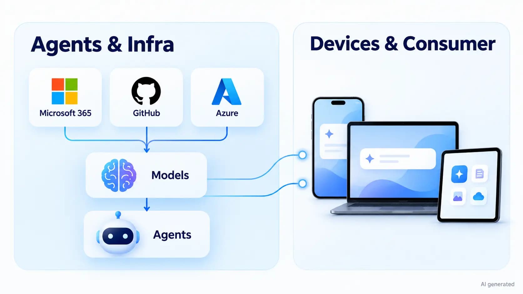 Microsoft nennt sein Kerngeschäft jetzt „Agents and Infra“