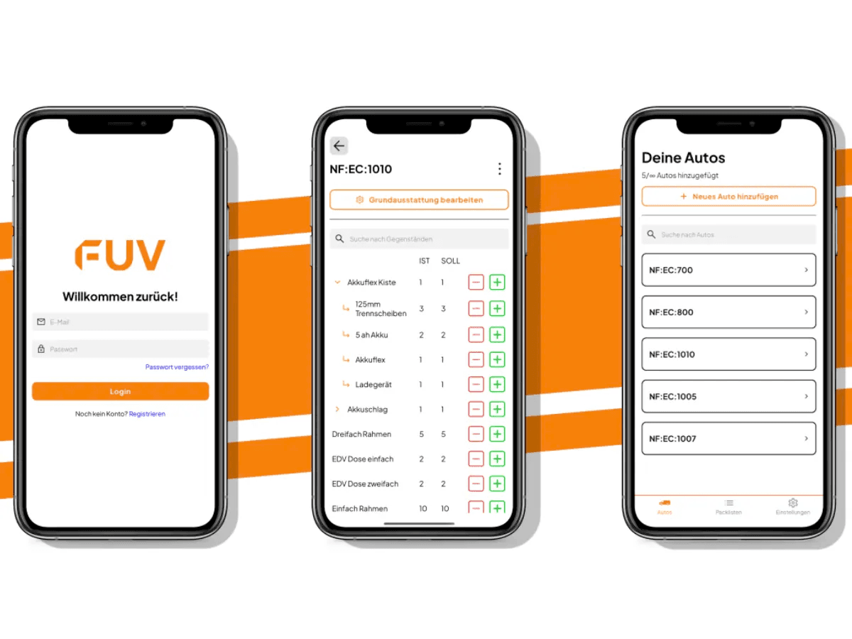 FuV Inventarverwaltungs-App für Handwerker