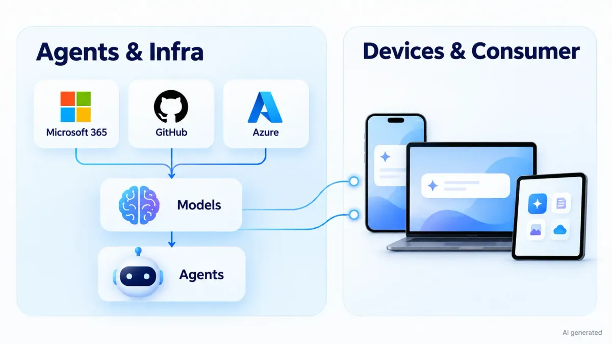 Microsoft nennt sein Kerngeschäft jetzt „Agents and Infra“